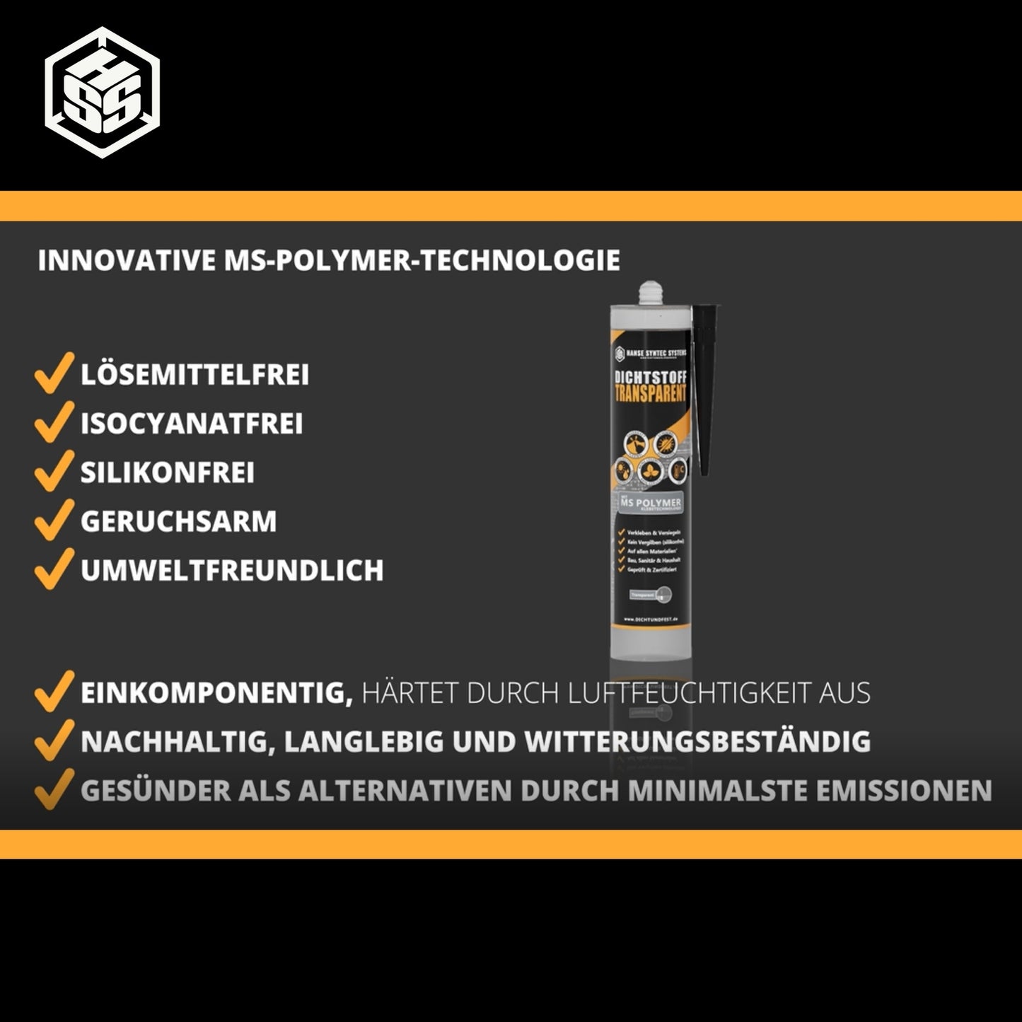 Dichtstoff TRANSPARENT - Kleb- & Fugendichtstoff