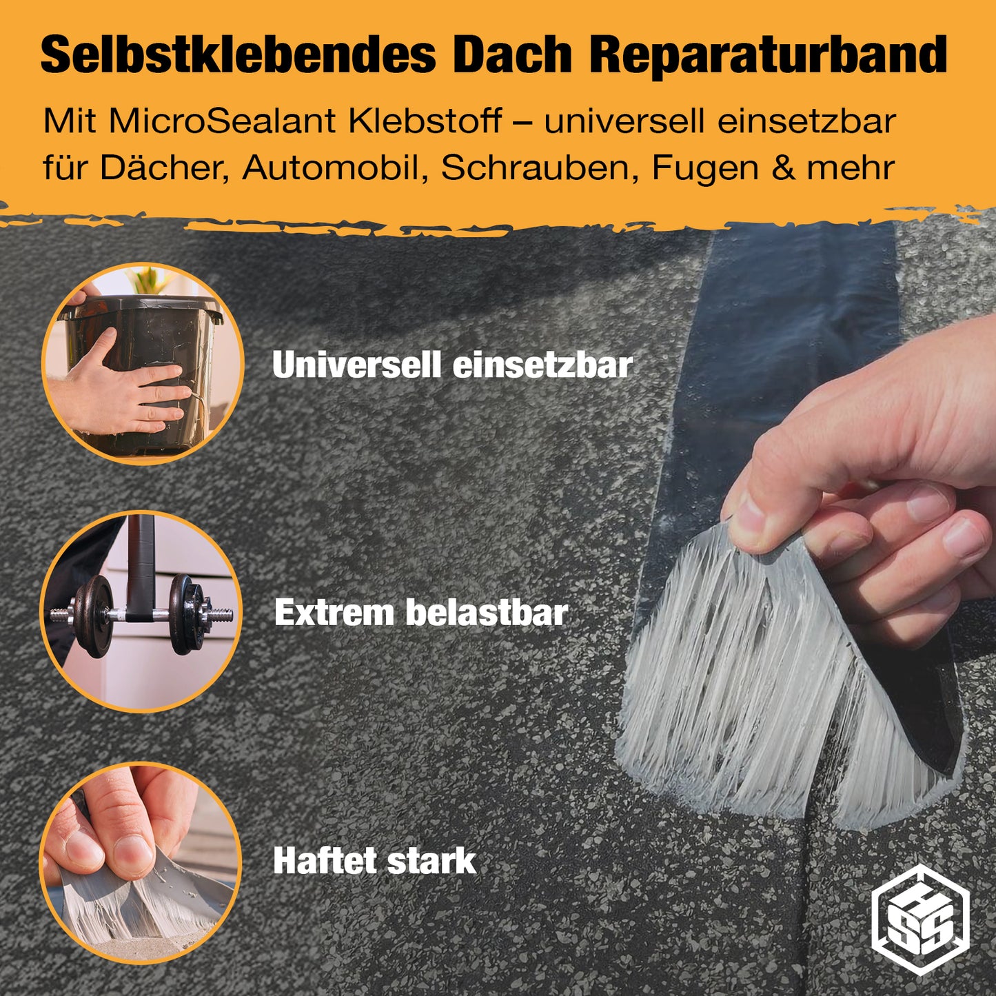 Dach Reparaturband mit MicroSealant®