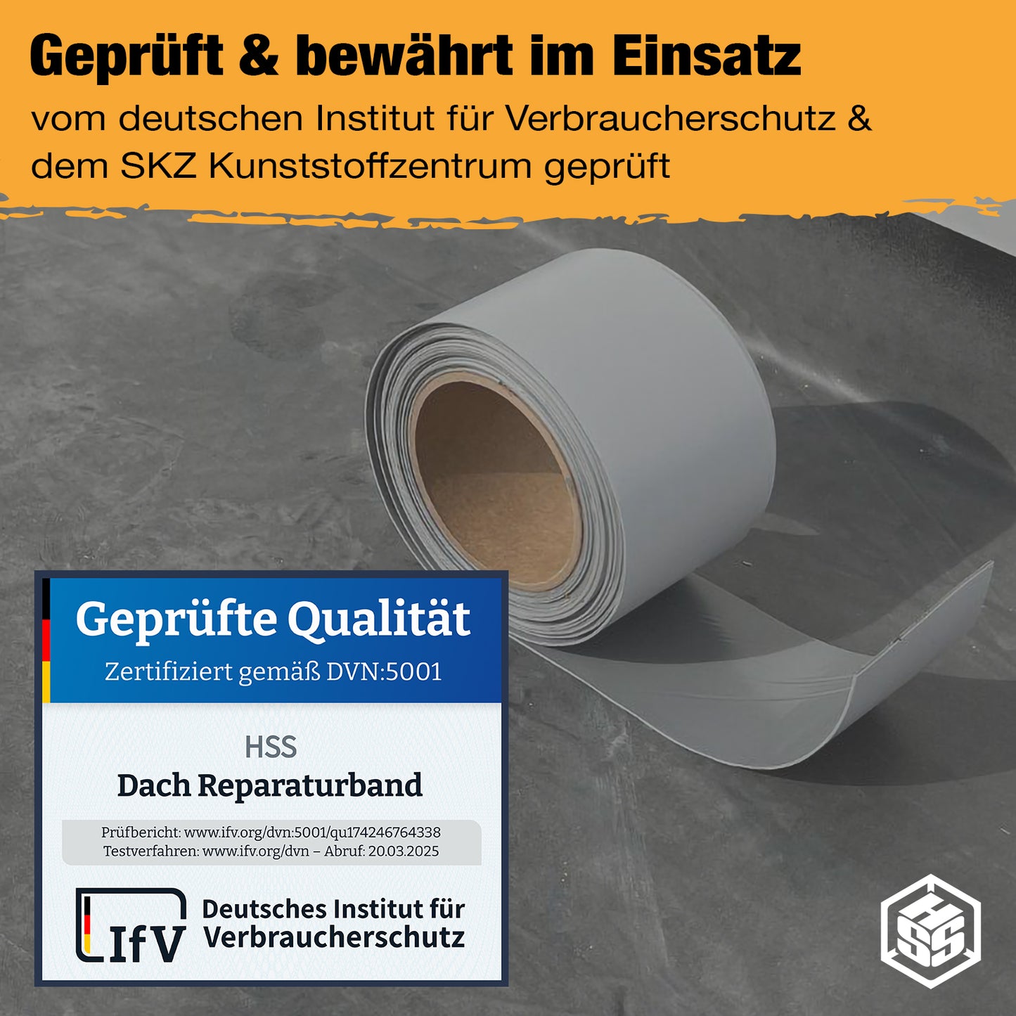 Dach Reparaturband mit MicroSealant®