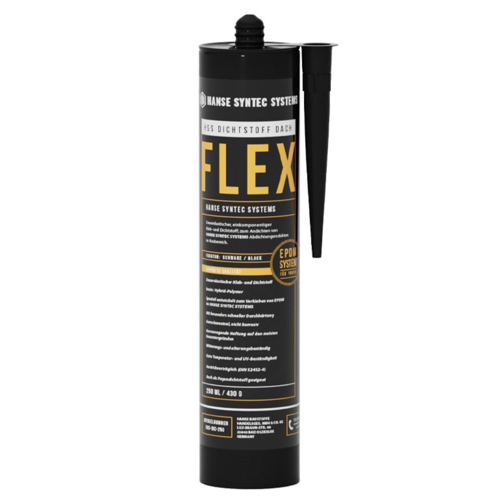 Dichtstoff Dach FLEX Hybridkleber (schwarz), 290-ml-Kartusche