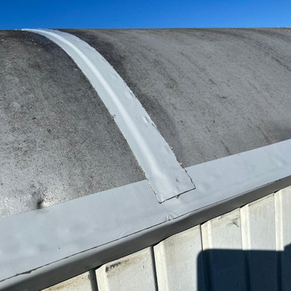 Dach Reparaturband grau Bauwagen Dach abdichten undicht Fugen MicroSealant Dachdeckerband
